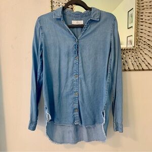 Denim button up size medium